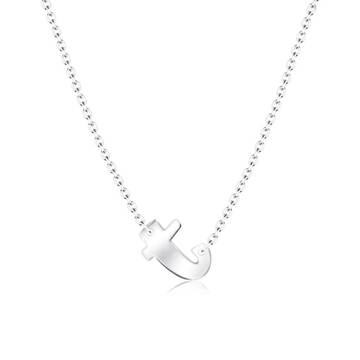 Alphabet Silver Necklace t SPE-5586